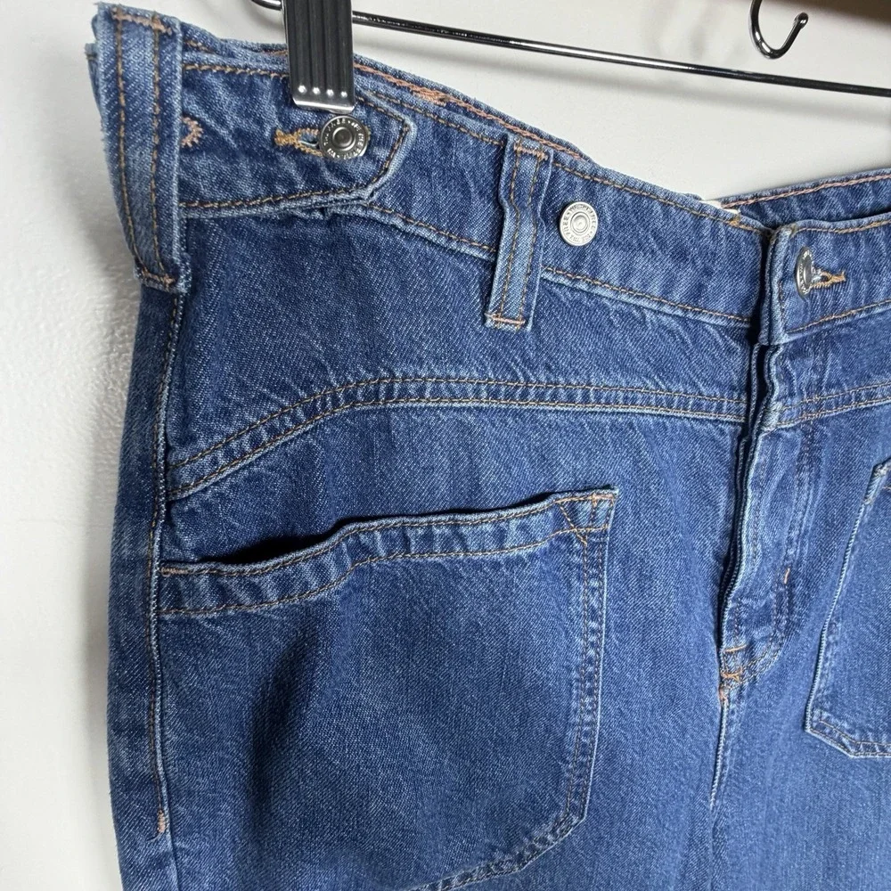 Free People X We The Free Palmer Cuffed Jeans Size 29 In Tunnel Vision NWOT